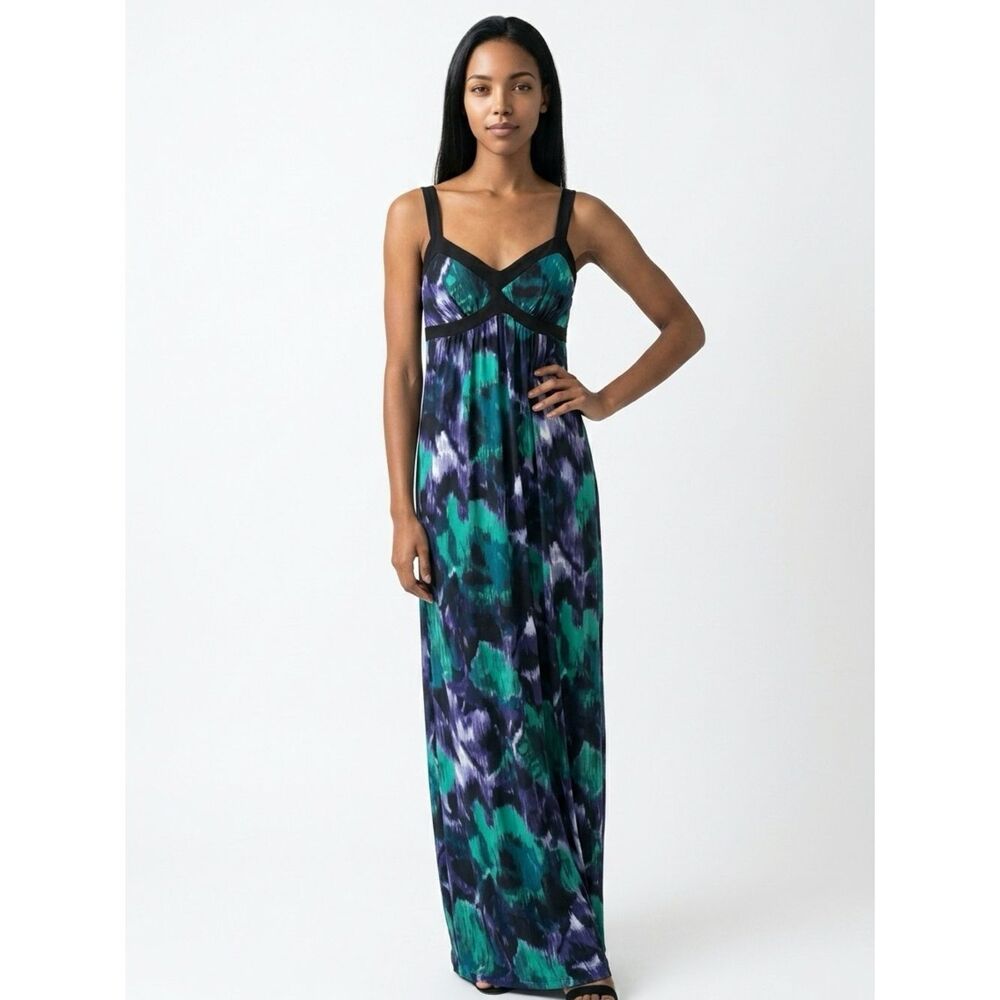 INTERMISSION | NEW! Maxi Dress Purple Teal Black Women’s Size 10